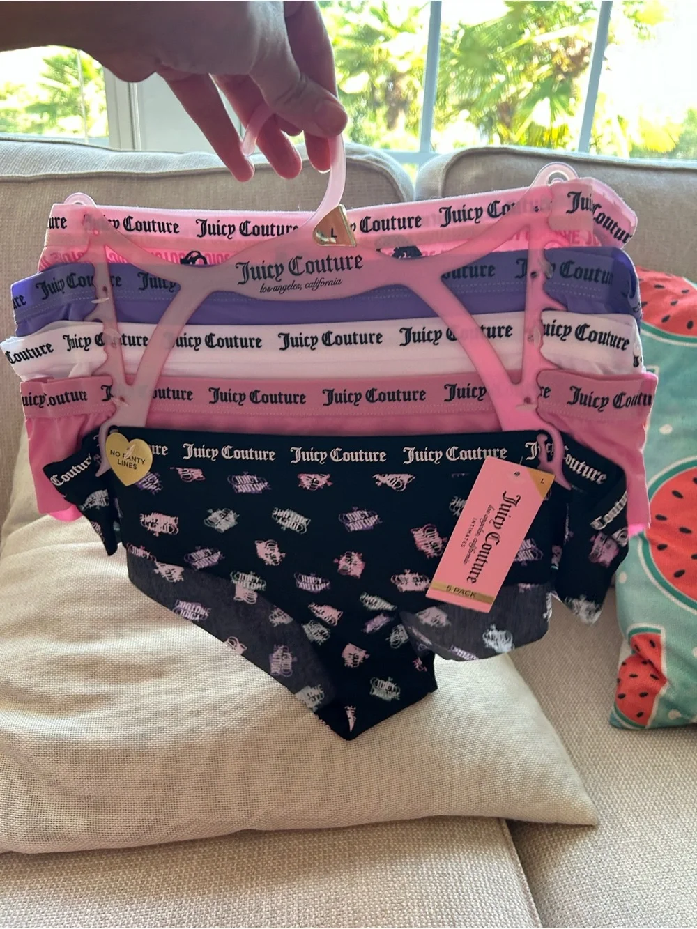 NWT JUICY COUTURE 5 pack printed underwear.
